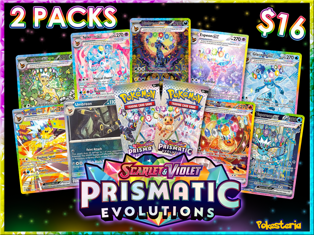 Prismatic Evolutions 2x Packs(English Version)(Personal Break)